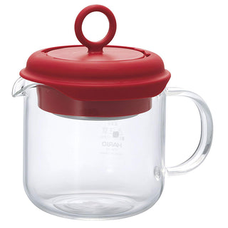 Hario | Pull-up Tea Maker | Glass | 350 ml | Red