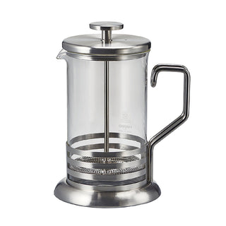 Hario | Bright Tea & Coffee Press | 600 ml | Heat-Proof Glass & Stainless Steel | Silver