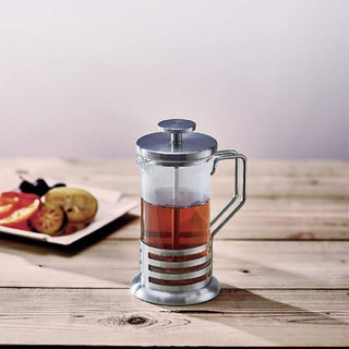 Hario | Bright Tea & Coffee Press | 300 ml | Heat-Proof Glass & Stainless Steel | Silver