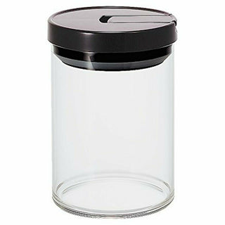 Hario | Sealed Canister Medium | Heatproof Glass | 800 ml | Black