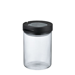 Hario | Sealed Canister Medium | Glass | 800 ml | Black