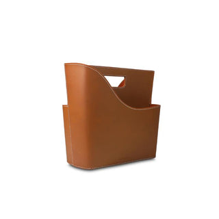 Three Sixty Degree | Magazine Holder | Recycled Leather | Cognac | 1 pc