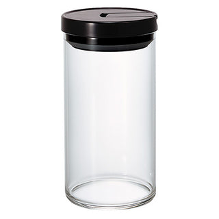 Hario | Sealed Canister Large | Heatproof Glass | 1000 ml | Black