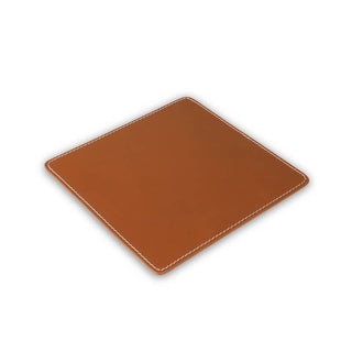 Three Sixty Degree | Square Mouse Pad | Recycled Leather | Cognac | 1 pc