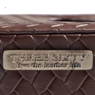 Three Sixty Degree | Entwine - Tissue Box | Vegan Leather | Brown | 1 pc