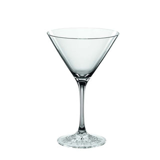 V-shaped martini glass
