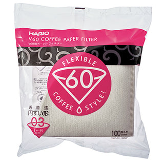 Hario | V-60 - 03 Paper Filter | Paper | 720 ml | White | 100 Sheets