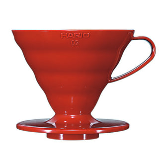 Hario | Hot Brew Paper Drip | Size 02 | 1-4 Cups | Plastic | Red