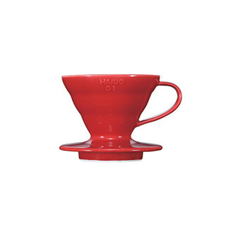 Hario | Hot Brew Paper Drip | Size 01 | 1-2 Cups | Ceramic | Red