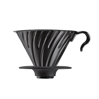 Hario | Hot Brew Paper Drip | Size 02 | 1-4 Cups | Stainless Steel | Matte Black