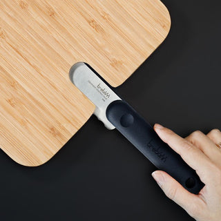 Trebonn | Artù - Integrated Knife - Bread | Bamboo Wood | Black | 1 pc