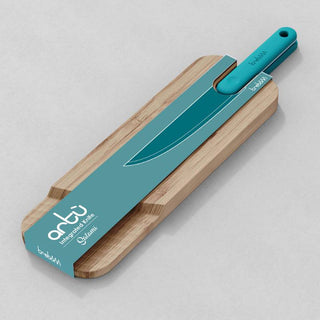Trebonn | Artù - Integrated Knife - Salami | Bamboo Wood | Blue | 1 pc