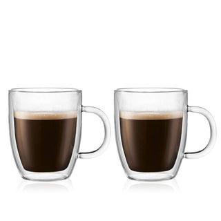 Bodum | Bistro Espresso Double Wall Mug Set | 0.3 L | Borosilicate Glass