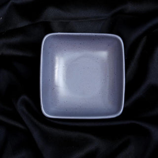 Fujitake | Vital Square Bowl | 10 cm | Charcoal Gray Dotts | Set of 6