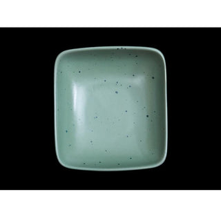 Fujitake | Vital Square Bowl | 10 cm | Mist Green Dotts | Set of 6