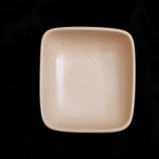 Fujitake | Vital Square Bowl | 12 cm | Dark Sand Dotts | Set of 6
