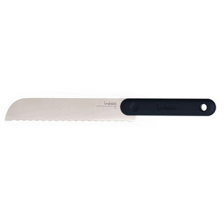 Trebonn | Bread Knife - With Soft-touch Anti-Slip Handle | Japanese Stainless Steel | Black | 1 pc