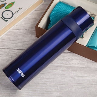 Thermos | Hot & Cold Bottle - Cup Type | Stainless Steel | Blue | 500 ml | 1 pc