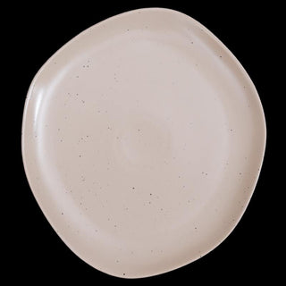 Fujitake | Flate Plate | 21 cm | Linen Dotts | Set of 12