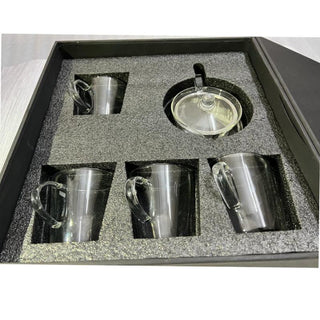 GIFT BOX: Kettle with 4 Double Wall Mugs