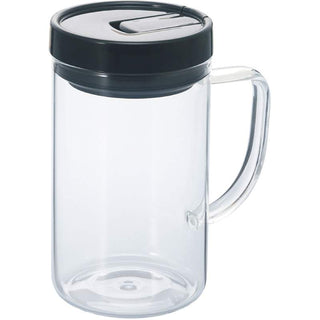 Hario | Coffee & Tea Canister With Handle | 670 ml | Glass | Black