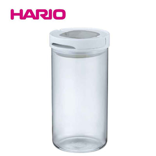 Hario | Sealed Canister Large | Glass | 1000 ml | White