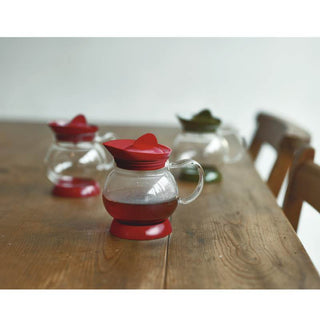 Hario | Jumping Tea Server | Heat-Proof Glass & Plastic | 350 ml | Red