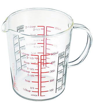 Hario | Measuring Cup With Handle | 500 ml | Glass