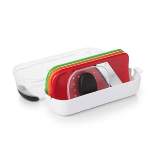 OXO | Good Grips | Mini Grater and Slicer Set | Stainless Steel | Red, Green & Orange | 1 pc
