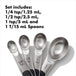 Magnetic Measuring Spoons - Set of 4