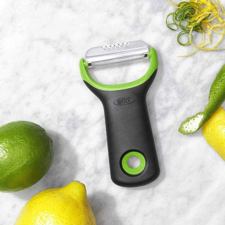 OXO | Good Grips | Citrus Peeler & Zester | BPA-Free Plastic | Black and Green | 1 PC