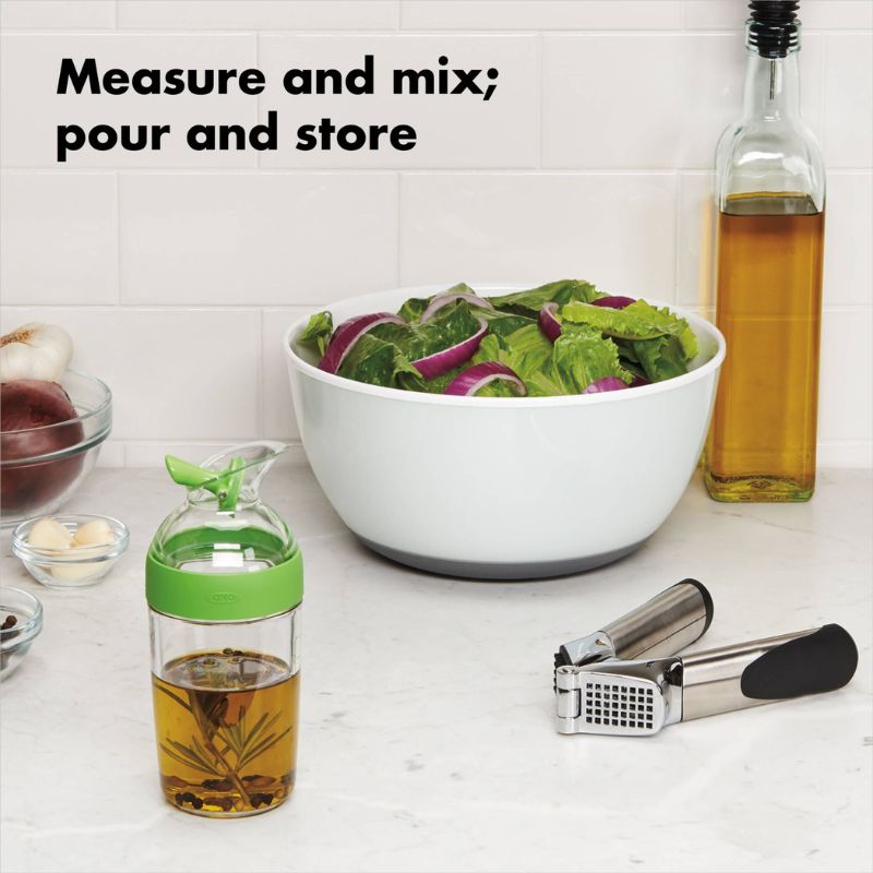  OXO Good Grips Salad Dressing Shaker Clear Large: Dressing Cruet:  Home & Kitchen