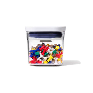 OXO | Good Grips Pop Container | Mini Square - Mini | 200 ml | BPA-Free Plastic | Clear