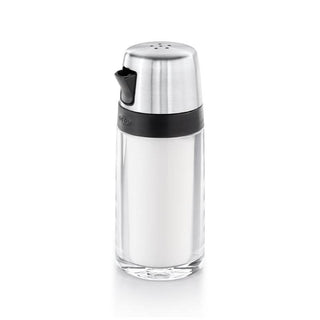 OXO | Good Grips | Simple Salt Shaker | 60 ml | 0.25 Cups | Stainless Steel & BPA-Free Plastic | Silver | 1 pc