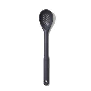 OXO | Good Grips | Slotted Spoon | Silicone | Peppercorn Black | 1 pc