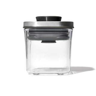 OXO | Good Grips Pop Container | Mini Square - Mini | 200 ml | Stainless Steel | 1 pc
