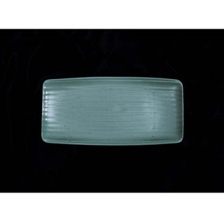 Fujitake | Art Rectangle Platter | 30 cm x 15 cm | Mist Green Dotts | Set of 6