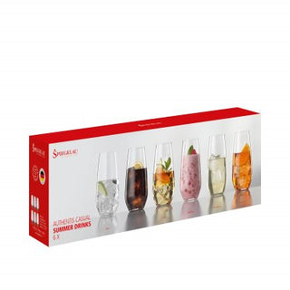 Spiegelau | Authentis Casual - Summer Drink Tumblers | 550 ml | Crystal | Clear | Set of 6