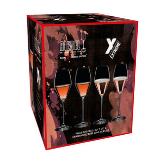 Extreme - Rosé/Champagne Glasses | 322 ml | Clear |