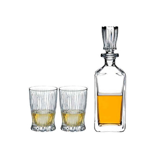 Riedel | Fire - Decanter & Whisky Tumblers | 750 ml & 295 ml | Clear | Crystal | Set of 3