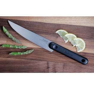 Trebonn | Salami Knife - With Soft-touch Anti-Slip Handle | Japanese Stainless Steel | Black | 1 pc
