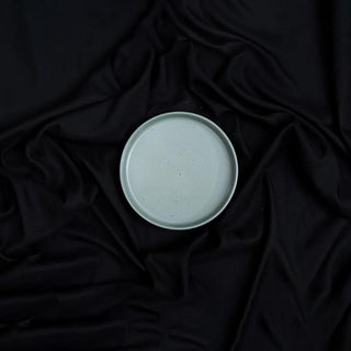 Fujitake | Selas Stackable Plate | 15 cm | Charcoal Gray Dotts | Set of 6