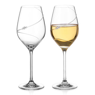 Diamante | Silhouette White Wine | 360 ml | Set of 2