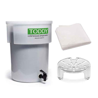 Toddy | Cold Brew System - Commercial Model With Lift | Plastic | White | Set of 3