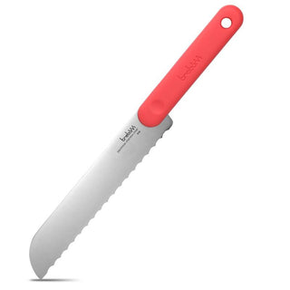 Trebonn | Bread Knife - With Soft-touch Anti-Slip Handle | Japanese Stainless Steel | Orange | 1 pc