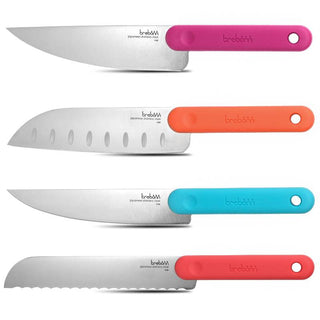 Trebonn | Knife Set - With Soft-Touch Anti-Slip Handle | Japanese Stainless Steel | Multi-colour | Set of 4
