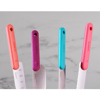 Trebonn | Knife Set - With Soft-Touch Anti-Slip Handle | Japanese Stainless Steel | Multi-colour | Set of 4