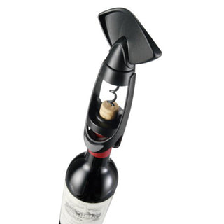 Vacuvin | Corkscrew Twister with Bottle Grip | Rubber | Black | 1 pc