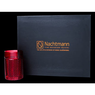 Nachtmann | Fishbone | Whisky Tumblers | 409 ml | Crystal | Red | Set of 4